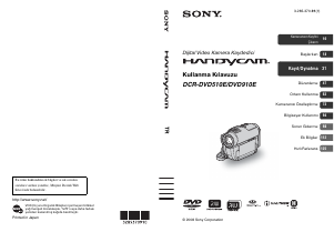 Kullanım kılavuzu Sony DCR-DVD910E Kaydedici kamera