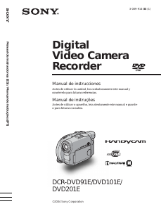 Manual de uso Sony DCR-DVD91E Videocámara