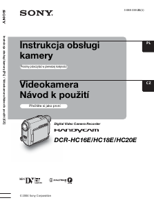 Manuál Sony DCR-HC20E Videokamera