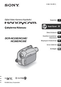 Kullanım kılavuzu Sony DCR-HC23E Kaydedici kamera