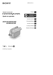 Priručnik Sony DCR-HC24E Videokamera