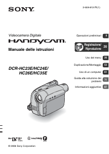 Manuale Sony DCR-HC26E Videocamera