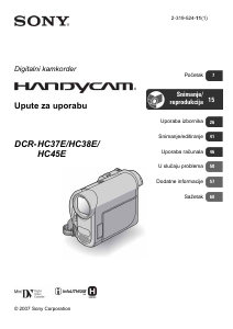 Priručnik Sony DCR-HC38E Videokamera