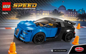 Käyttöohje Lego set 75787 Speed Champions Bugatti Chiron