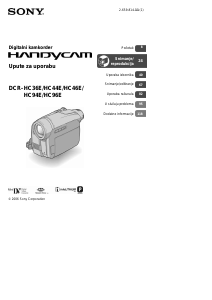 Priručnik Sony DCR-HC46E Videokamera