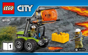 Manual de uso Lego set 60125 City Volcán - Helicóptero de transporte pesado