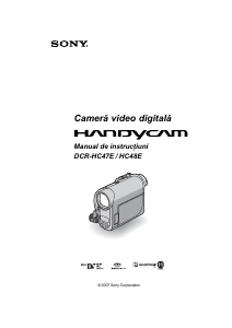 Manual Sony DCR-HC48E Cameră video