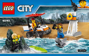 Manuál Lego set 60163 City Pobřežní hlídka - začátečnická sada