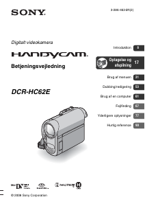 Brugsanvisning Sony DCR-HC62E Videokamera
