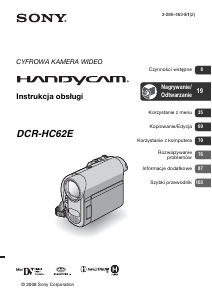 Instrukcja Sony DCR-HC62E Kamera