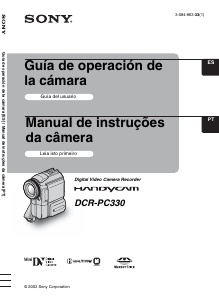 Manual Sony DCR-PC330E Câmara de vídeo