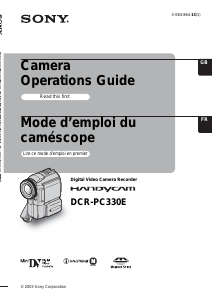 Manual Sony DCR-PC330E Camcorder