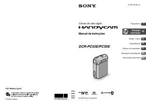 Manual Sony DCR-PC53E Câmara de vídeo