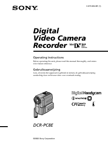 Handleiding Sony DCR-PC8E Camcorder