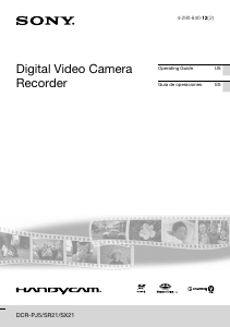 Manual de uso Sony DCR-SR210E Videocámara