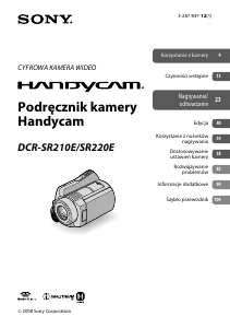 Instrukcja Sony DCR-SR210E Kamera