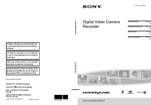 Bruksanvisning Sony DCR-SR21E Videokamera