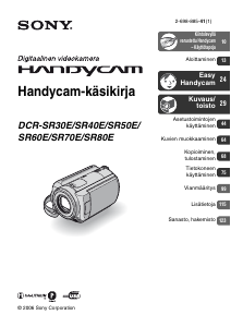 Käyttöohje Sony DCR-SR30E Kameranauhuri