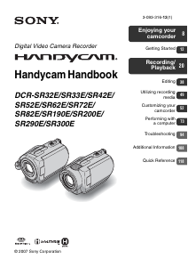 Manual Sony DCR-SR33E Camcorder