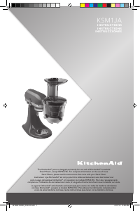 Manual KitchenAid KSM1JA Juicer