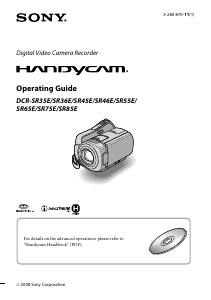 Manual Sony DCR-SR46E Camcorder