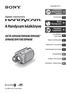 Használati útmutató Sony DCR-SR50E Videokamera