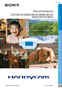 Manual Sony DCR-SR67E Cameră video