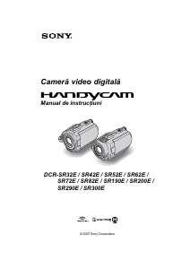 Manual Sony DCR-SR72E Cameră video