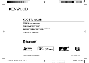 Manual de uso Kenwood KDC-BT710DAB Radio para coche