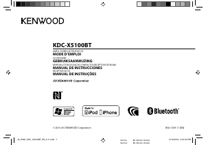 Manual de uso Kenwood KDC-X5100BT Radio para coche