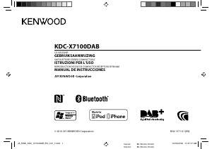 Manual de uso Kenwood KDC-X7100DAB Radio para coche