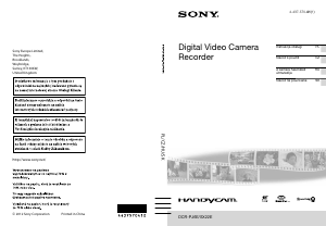 Használati útmutató Sony DCR-SX22E Videokamera