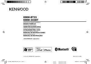 Manual de uso Kenwood KMM-303BT Radio para coche