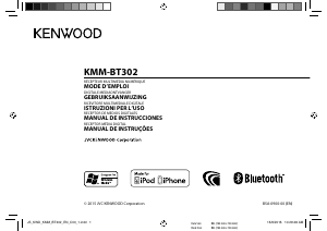 Manual de uso Kenwood KMM-BT302 Radio para coche