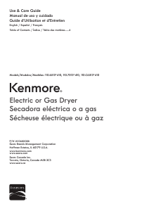 Manual Kenmore 110.65132 Dryer