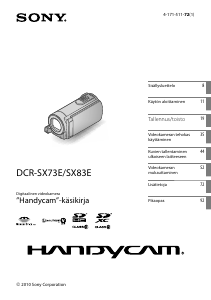 Käyttöohje Sony DCR-SX73E Kameranauhuri