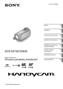 Manuál Sony DCR-SX73E Videokamera