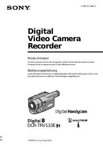 Bedienungsanleitung Sony DCR-TRV110E Camcorder