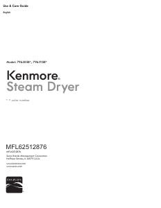 Manual Kenmore 796.81582 Elite Dryer