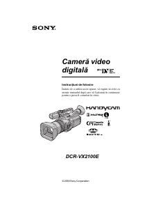 Manual Sony DCR-VX2100E Cameră video