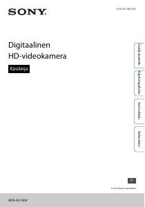 Käyttöohje Sony HDR-AS100VR Kameranauhuri