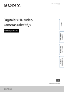 Rokasgrāmata Sony HDR-AS100VR Videokamera