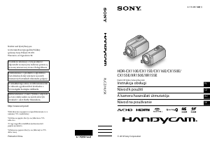 Návod Sony HDR-CX110E Videokamera