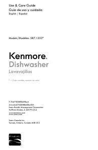 Manual de uso Kenmore 587.12333 Lavavajillas
