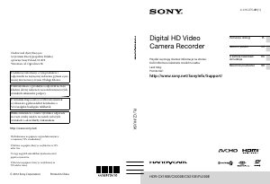 Návod Sony HDR-CX190E Videokamera