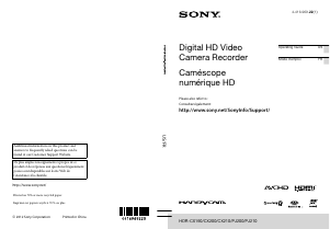 Manual Sony HDR-CX210E Camcorder