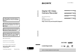 Bruksanvisning Sony HDR-CX210E Videokamera