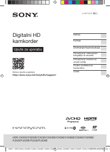 Priručnik Sony HDR-CX220E Videokamera