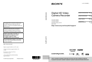 Manual de uso Sony HDR-CX250E Videocámara