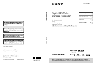 Manual Sony HDR-CX250E Cameră video